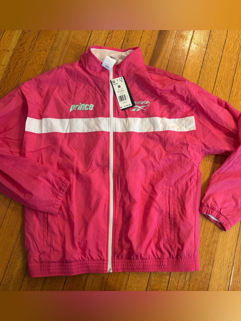 Reebok x Prince Retro Windbreaker Jacket - NWT - Unisex Sz Med